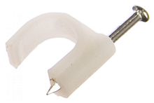 Круглая скоба с гвоздем "Зубр" для крепления кабеля 10мм, 40шт от магазина ЕвроМетизы